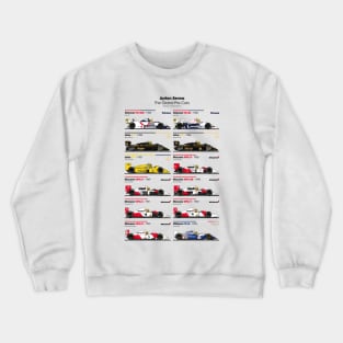 Ayrton Senna Grand Prix cars Crewneck Sweatshirt